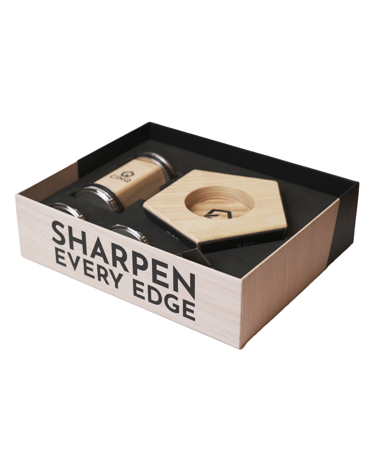 Cinq 1 Rolling Knife Sharpener In Wood