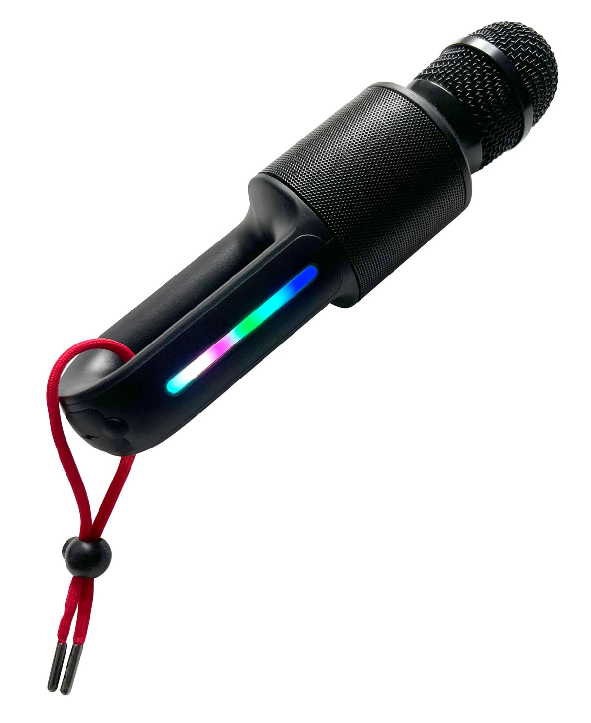 Singing Machine Portable, Handheld Bluetooth Karaoke Microphone And Speaker With Synchronized Lights And 22 Professi In Black