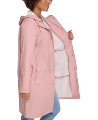 Women's Long Hooded Rain Coat