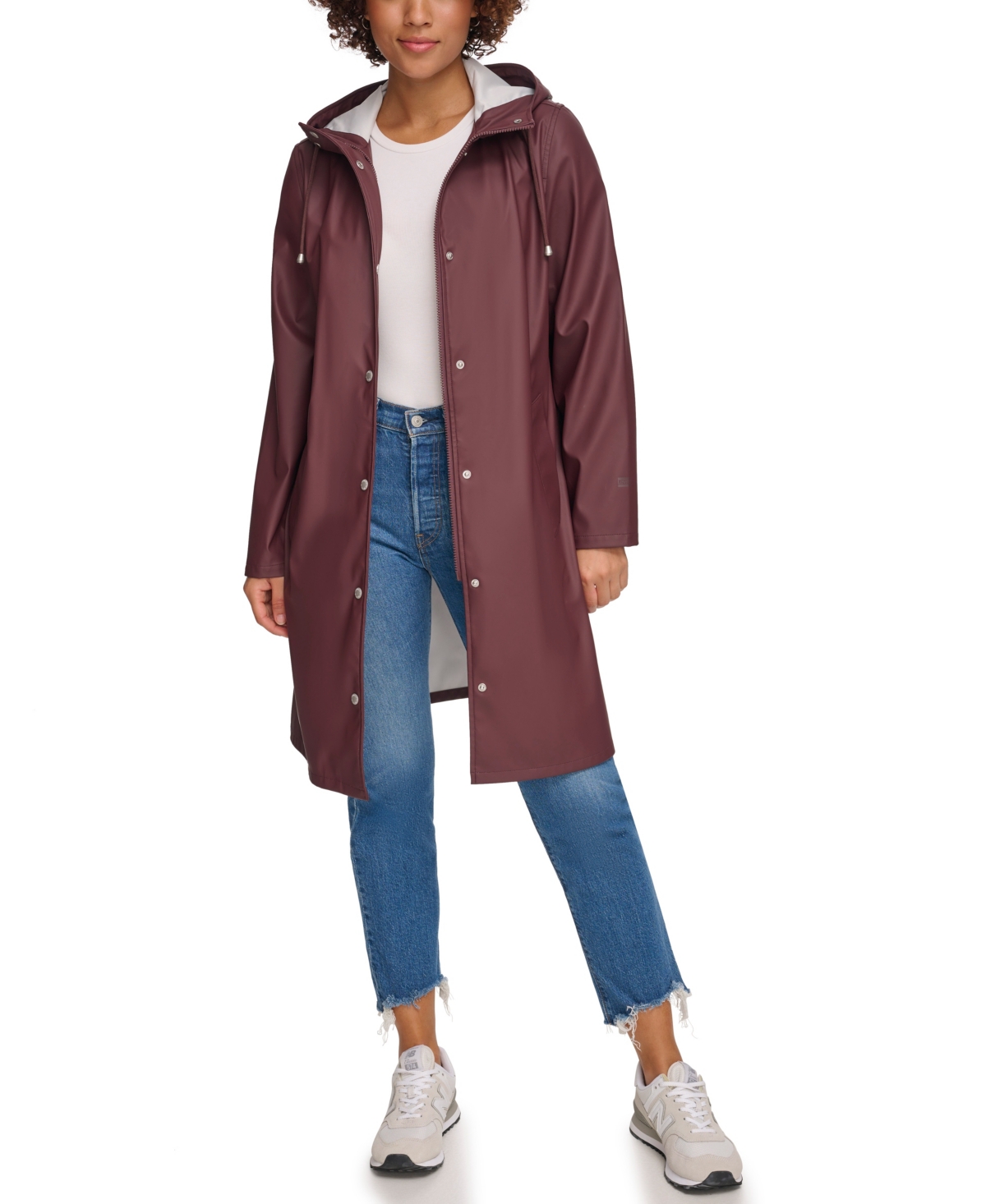 Levi's Women's Long Hooded Rain Coat