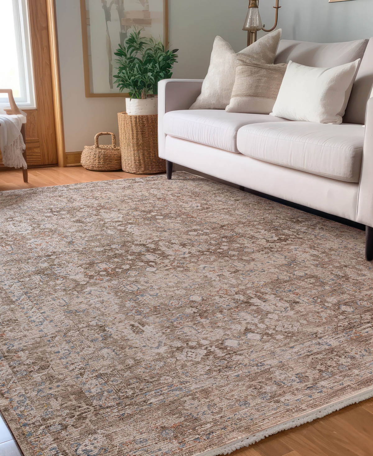Dalyn Vienna Vi6 5'x7'10 Area Rug In Chocolate