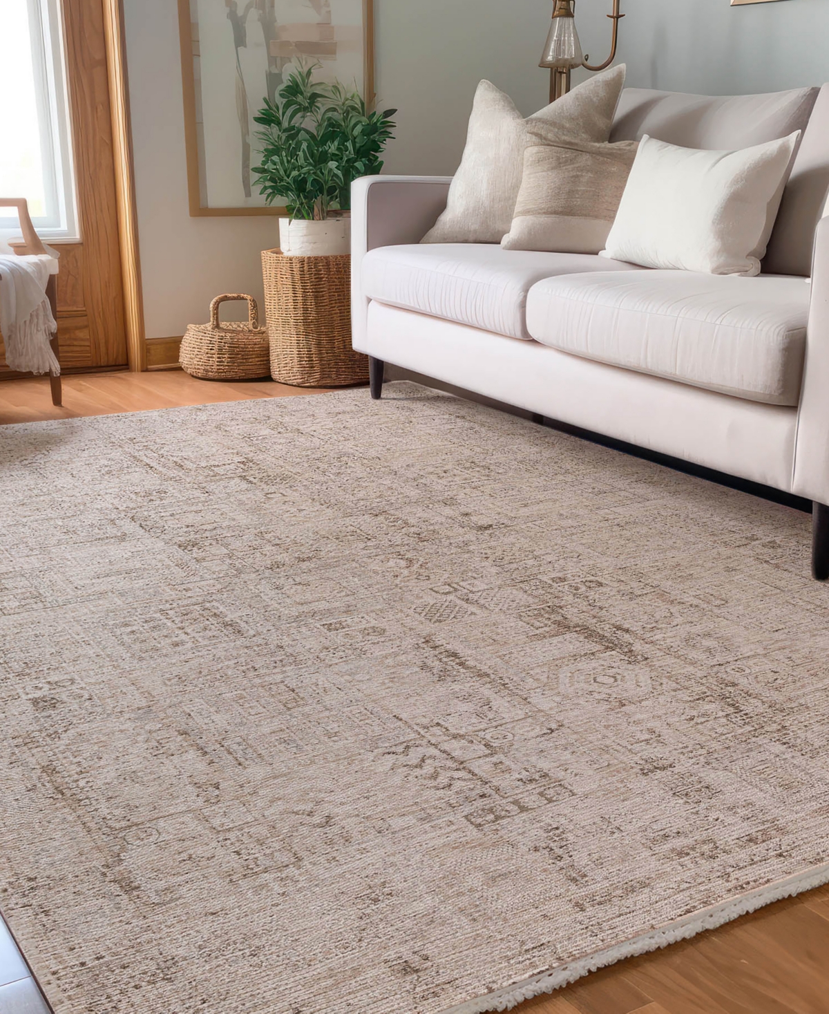Dalyn Vienna Vi2 9'x13'2 Area Rug In Ivory