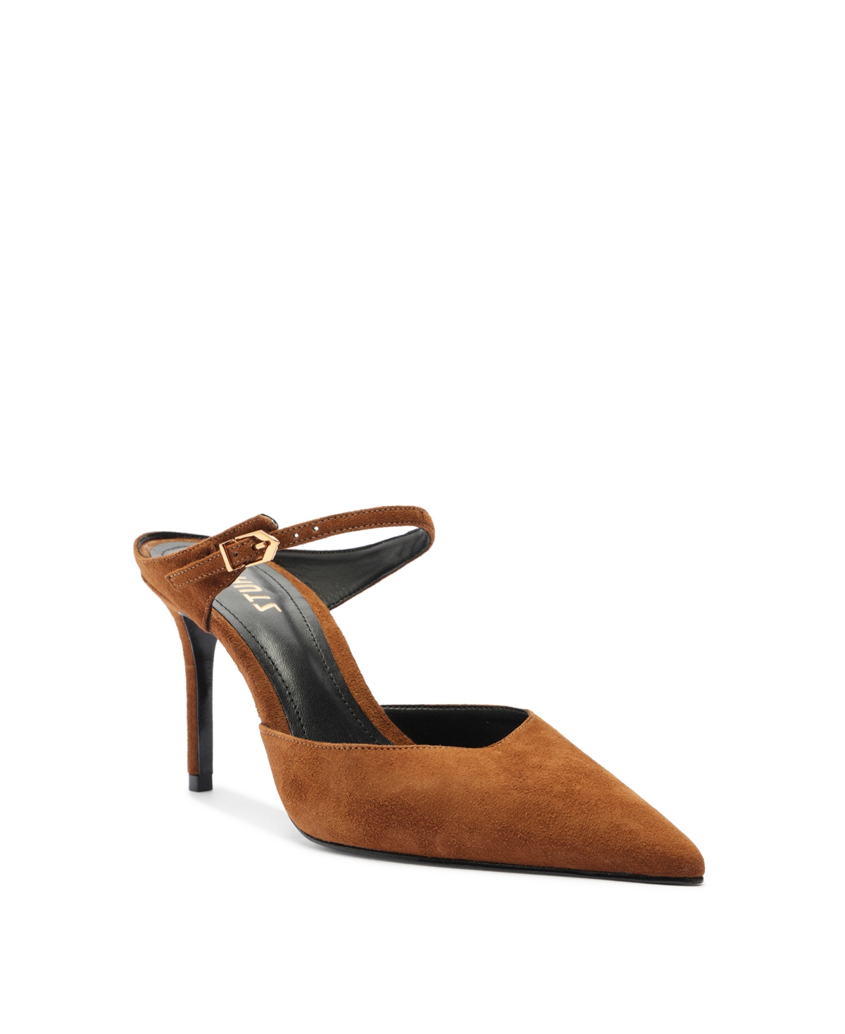 Shop Schutz Women's Laura Mule High Stiletto Pumps In Caramel Suede