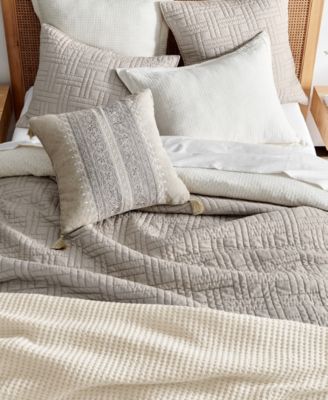 Melange Stitch Stitching 3-Pc. Quilt Set, King/California King