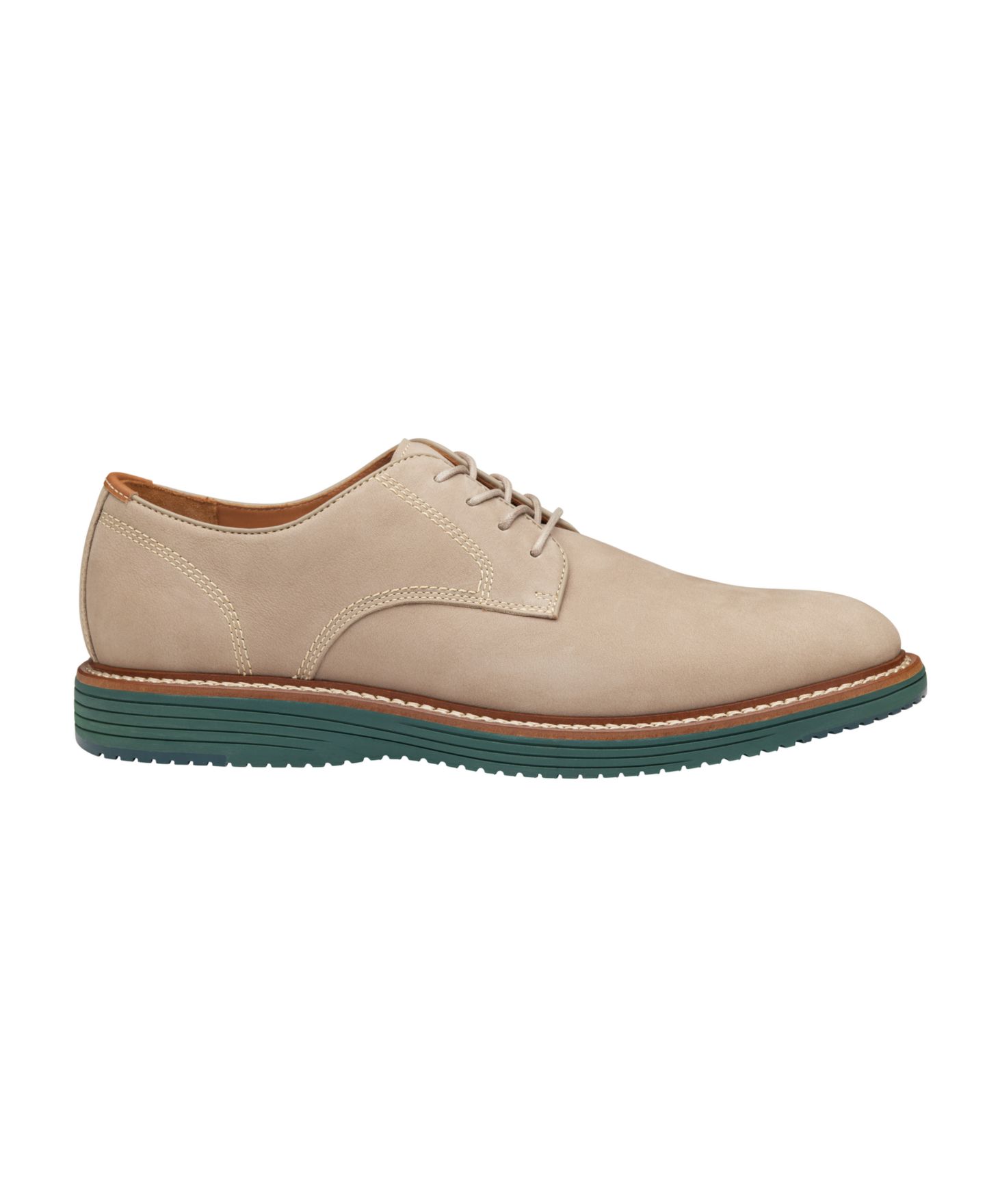Мужское платье Johnston & Murphy Upton Plain Toe Dress Casual Lace Up, цвет: Рыжевато-коричневый — фото 7