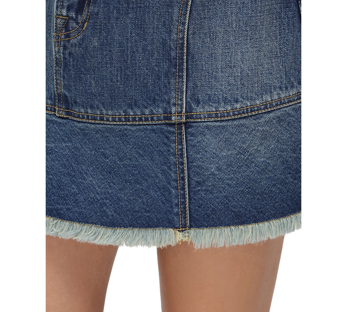 Frye Women's Denim Flounce-Hem Skirt
