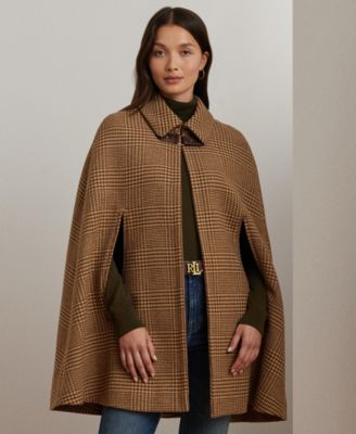 Lauren Ralph Lauren Women s Wool Blend Cape Coat Macy s