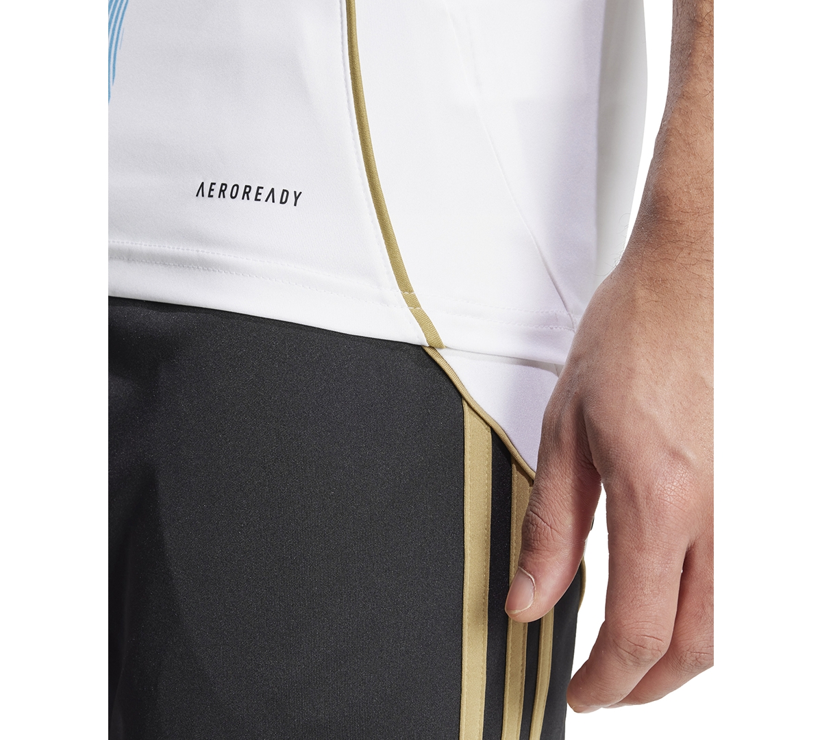 Adidas Men's Messi Tiro 24 Stripe Training Jersey -/ White / Black