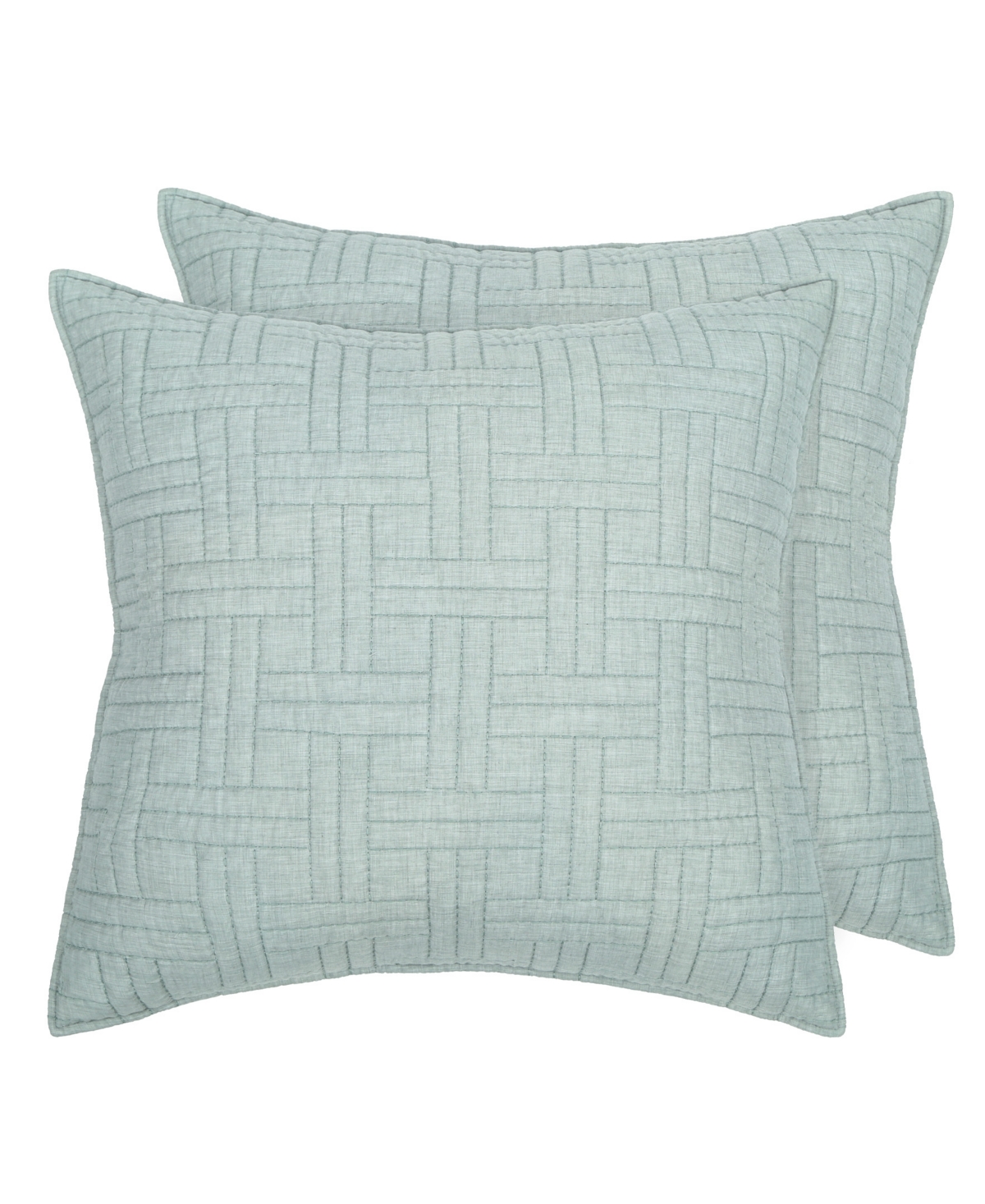 Levtex Melange Stitch 2-pc. Sham Set, European In Spa