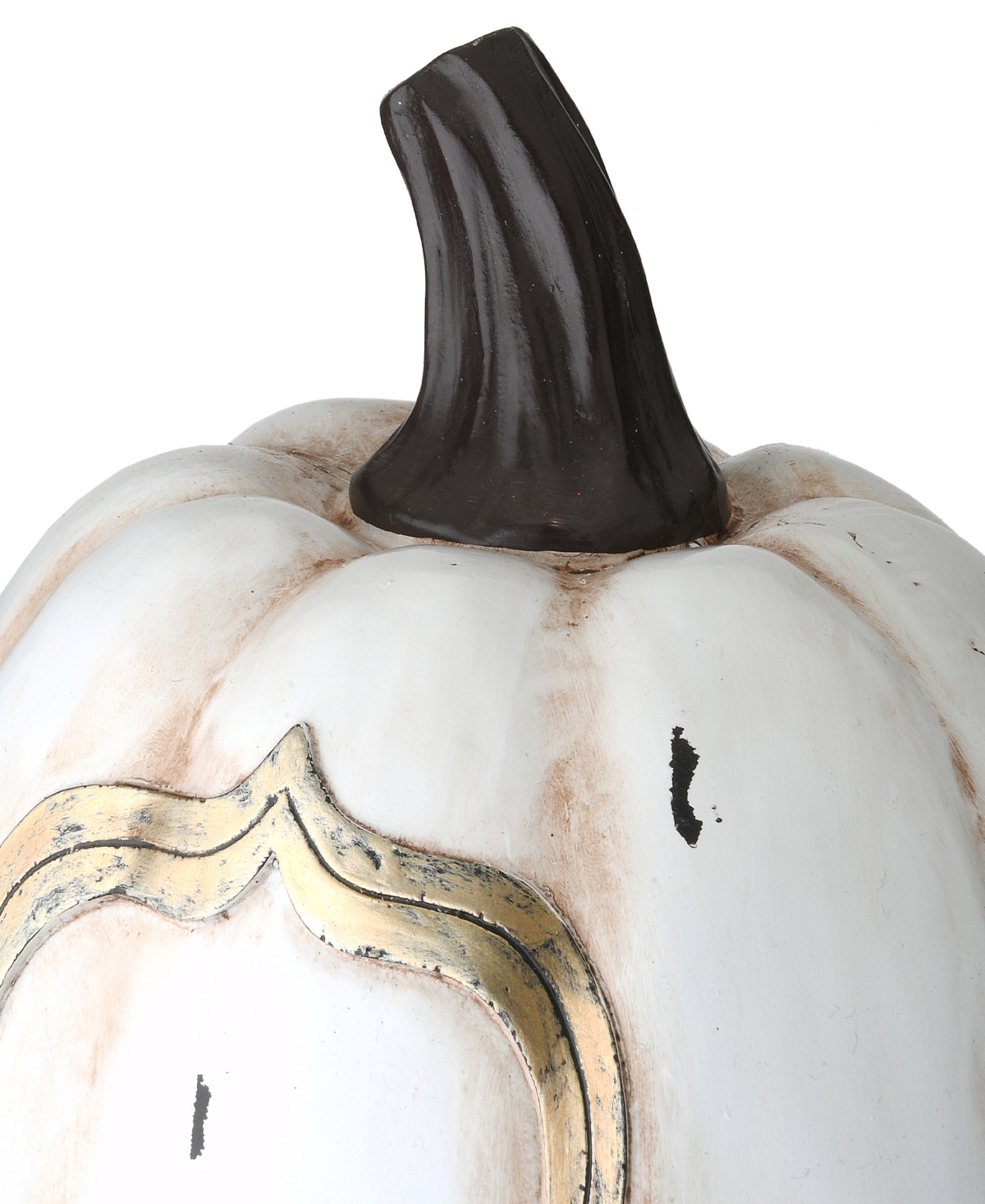 National Tree Company 13" White Pumpkin Boo Sign Decoration, Halloween Collection In White