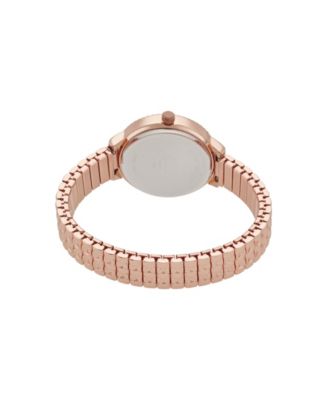 Women's Shiny Rose Gold-Tone Metal Bracelet Watch 31mm