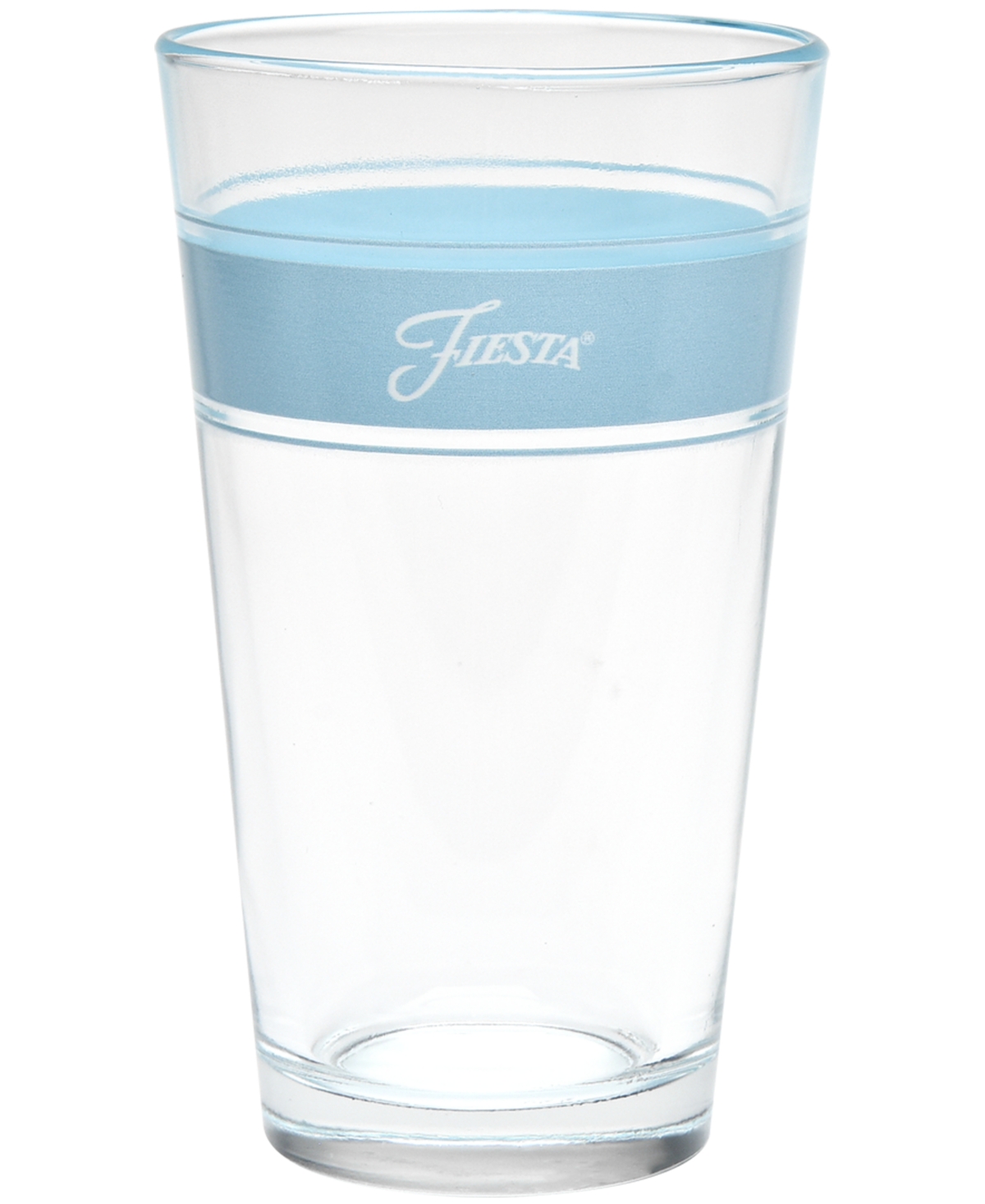 Shop Fiesta Coastal Blues Frame 16-ounce Tapered Cooler Glass Set Of 4 In Sky