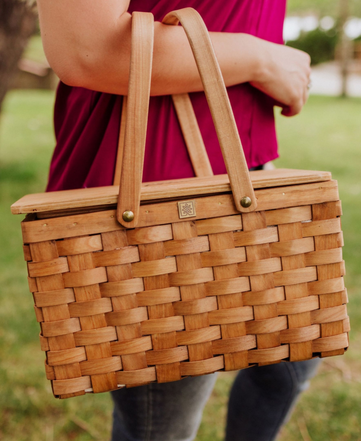 Picnic Time Disney Bambi Poppy Picnic Lunch Basket In Beige