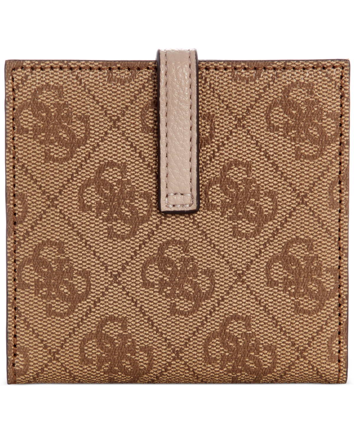 Guess Laurel Slg Tab Card Case In Brown
