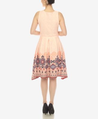 Women's Fit and Flare Knee Length Dress