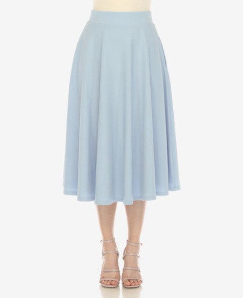 Женские юбки White Mark Women's Flared Skirt with Pockets