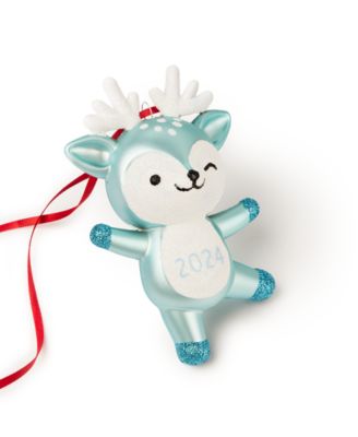 Baby's First Blue Glass Deer Ornament, Exclusively at Macy's