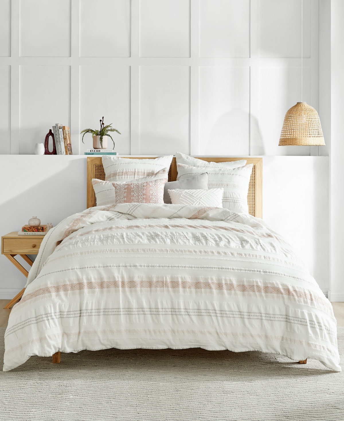 Levtex Pickford Tribal Stripe 3-pc. Comforter Set, King/california King In Pink