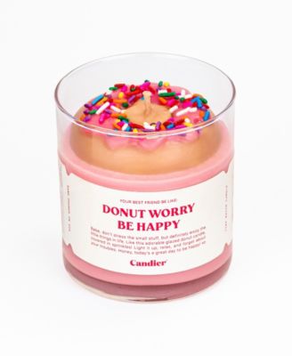 Donut Worry Be Happy Candle