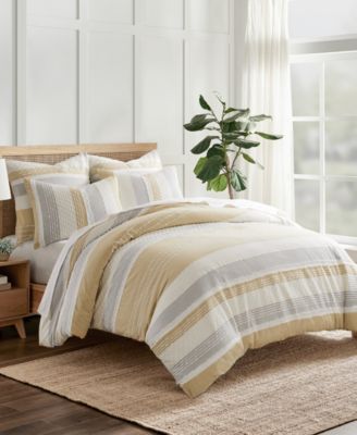 Santander Textured 3-Pc. Duvet Cover Set, Full/Queen