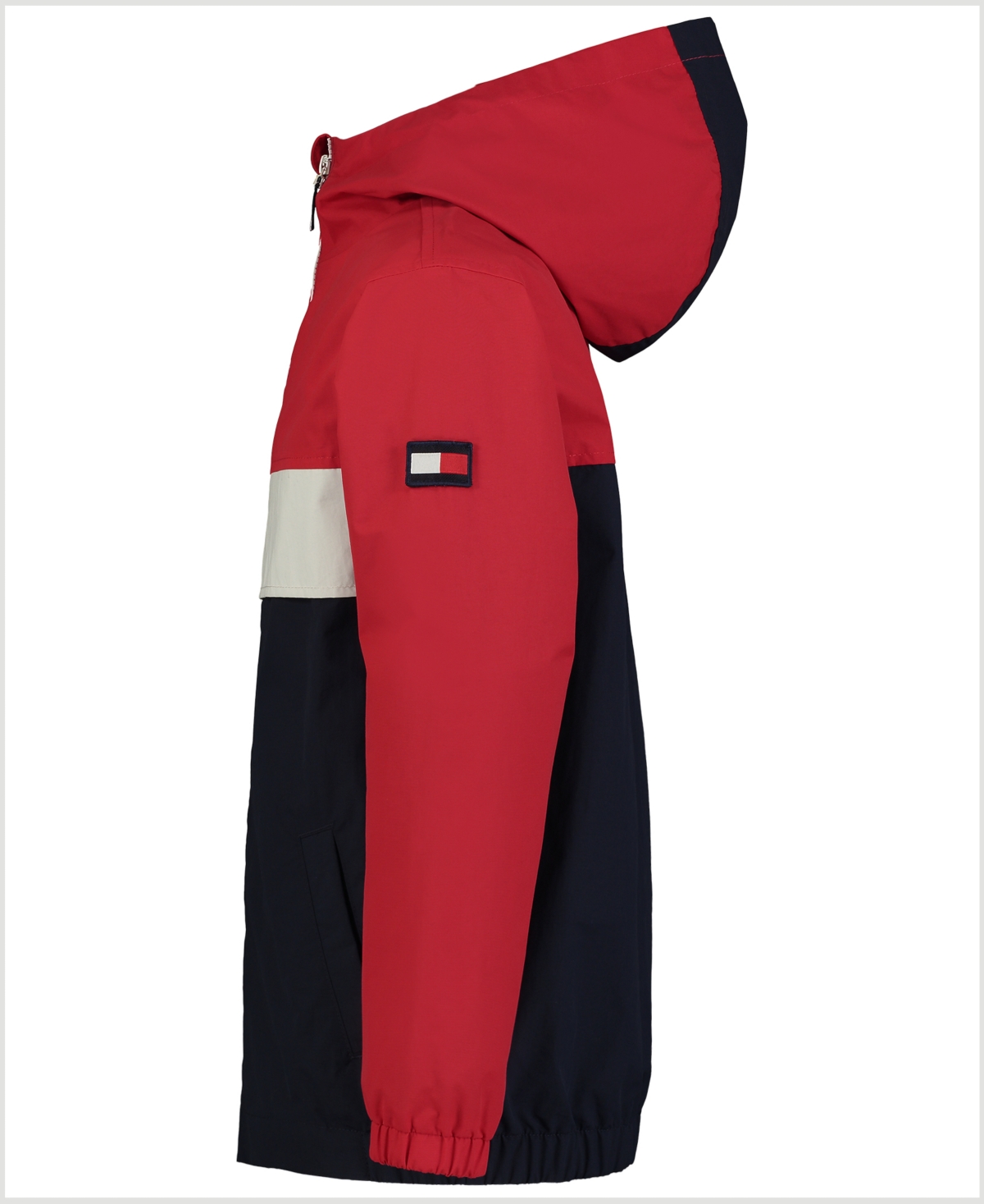 Tommy Hilfiger Toddler and Little Boys Colorblocked Full-Zip Hooded Windbreaker