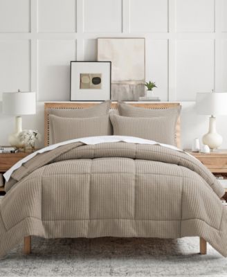 Mills Waffle Textured 2-Pc. Comforter Set, Twin/Twin XL