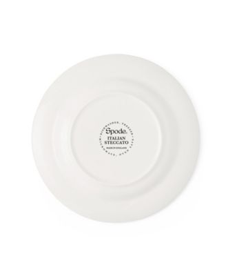 Blue Italian Steccato Espresso Cup and Saucer, Set of 4