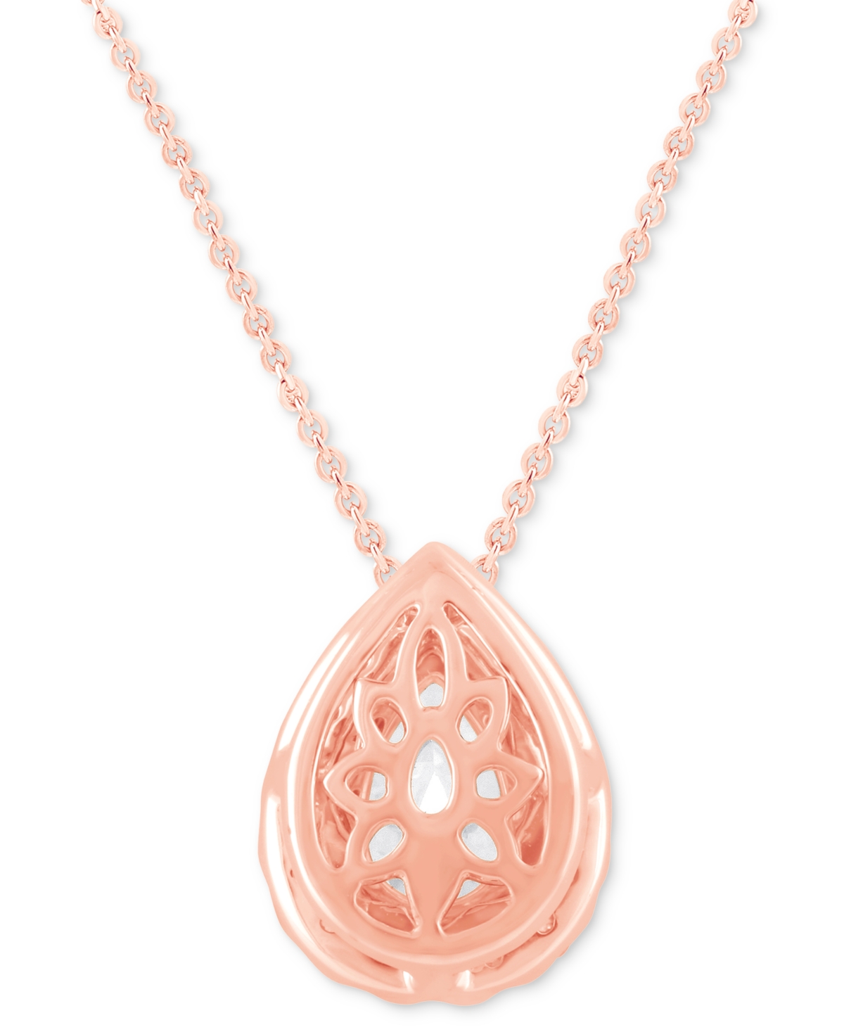 Badgley Mischka Lab Grown Diamond Pear & Round Halo 18