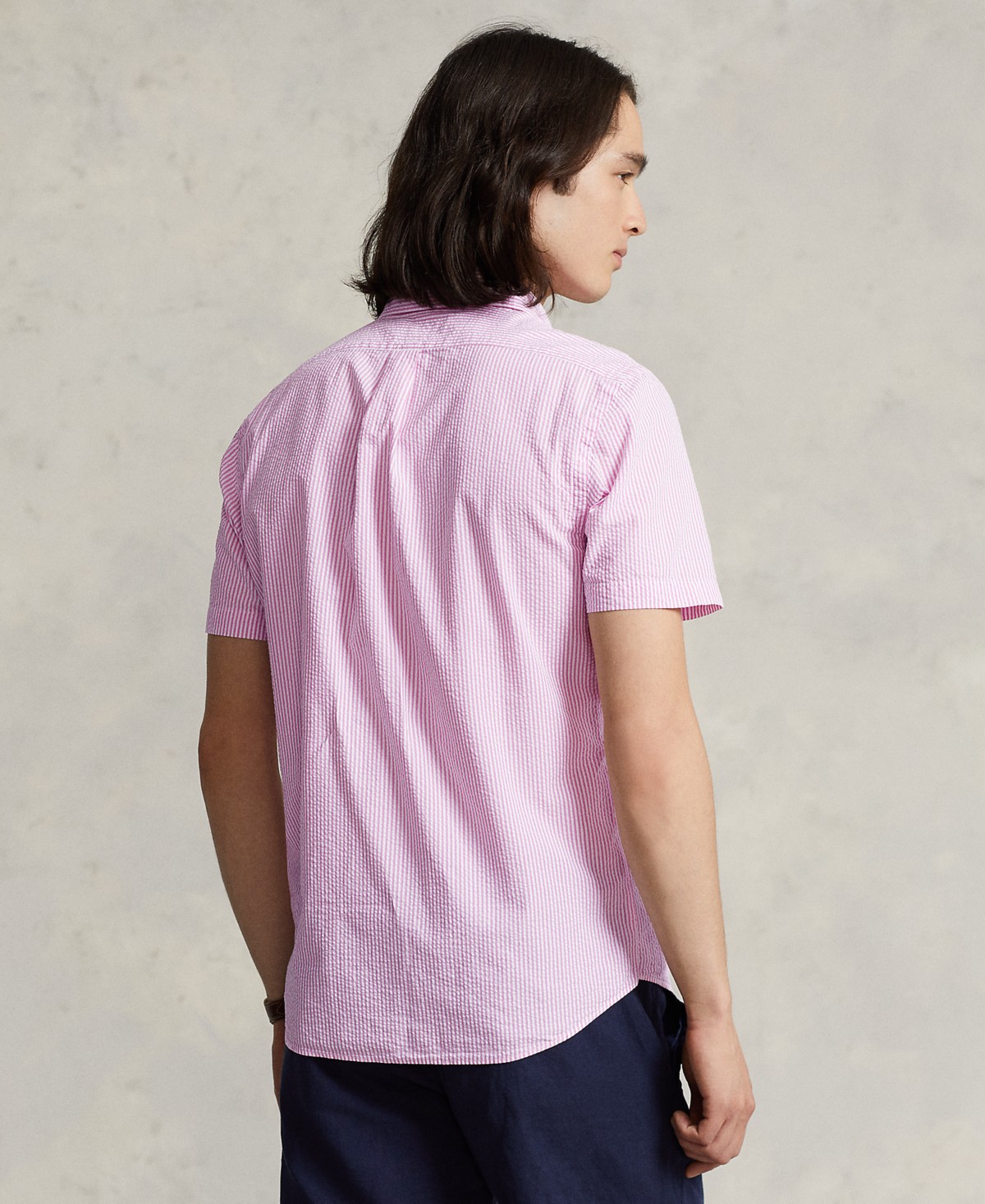 Мужские Polo Ralph Lauren Men's RL Prepster Classic-Fit Seersucker Shirt — фото 12