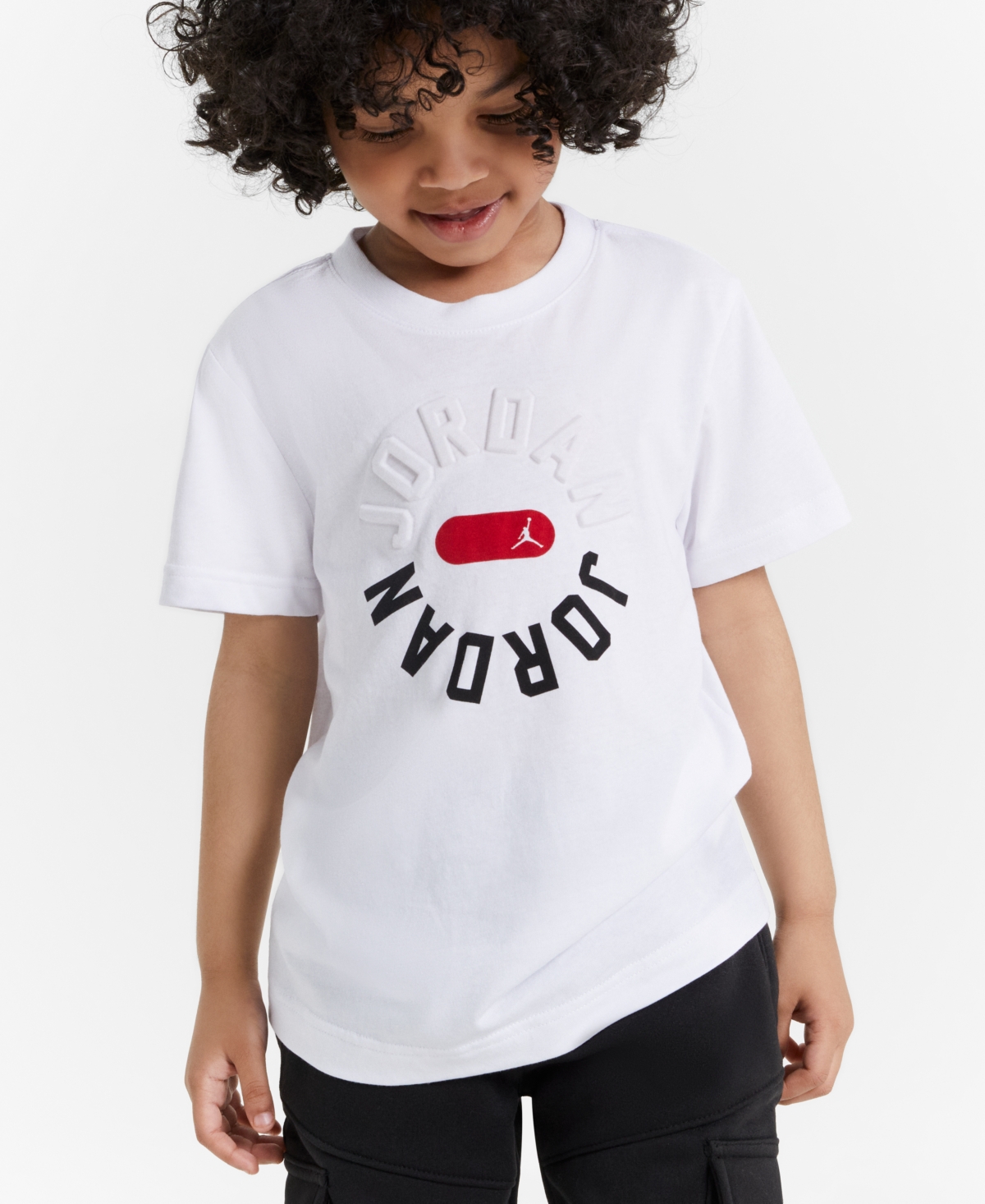 Jordan Toddler & Little Boys Embossed Logo Graphic T-Shirt, Created for Macy's - 001White