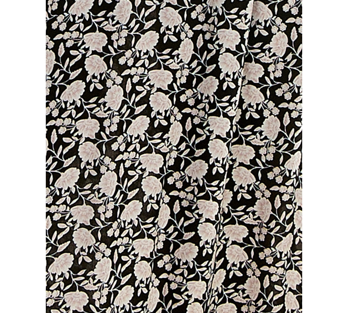 As U Wish Juniors' Floral-print Maxi Dress In Black Ivory Taupe