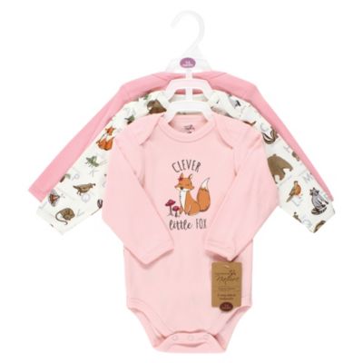 3Pk Long Sleeve Natural Bodysuits