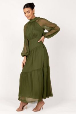 Women's Julip Sheer Long Sleeve Maxi Dress
