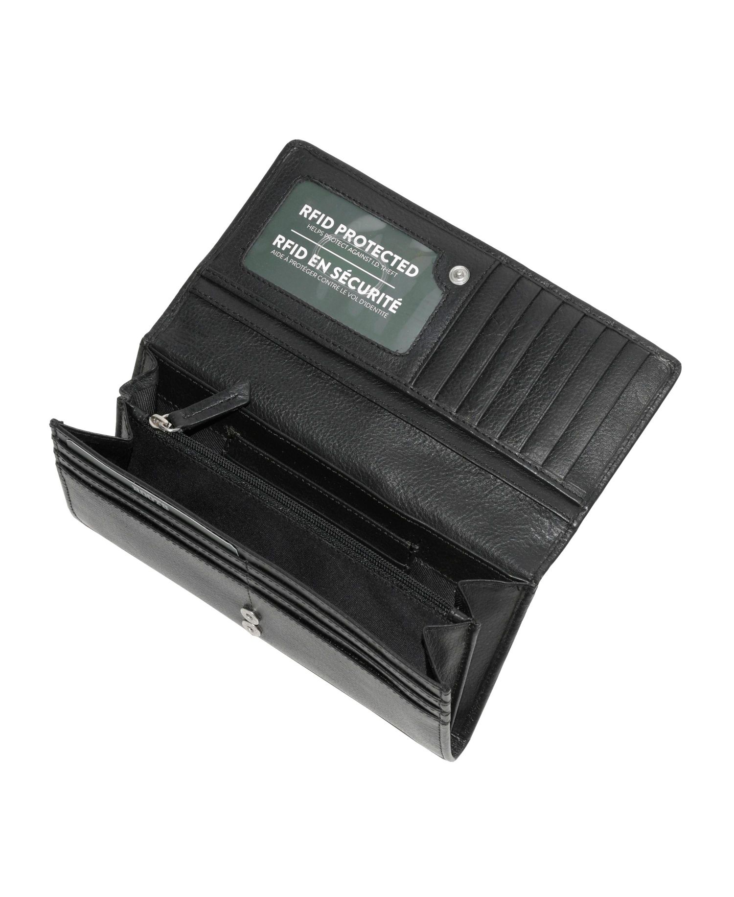 Ladies Leather Expander Clutch Wallet