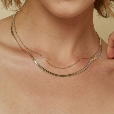 Gabby Layered Snake Necklace