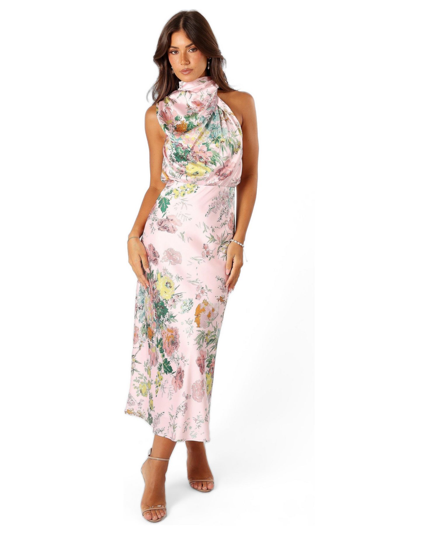 Women's Anabelle Halter Neck Midi Dress