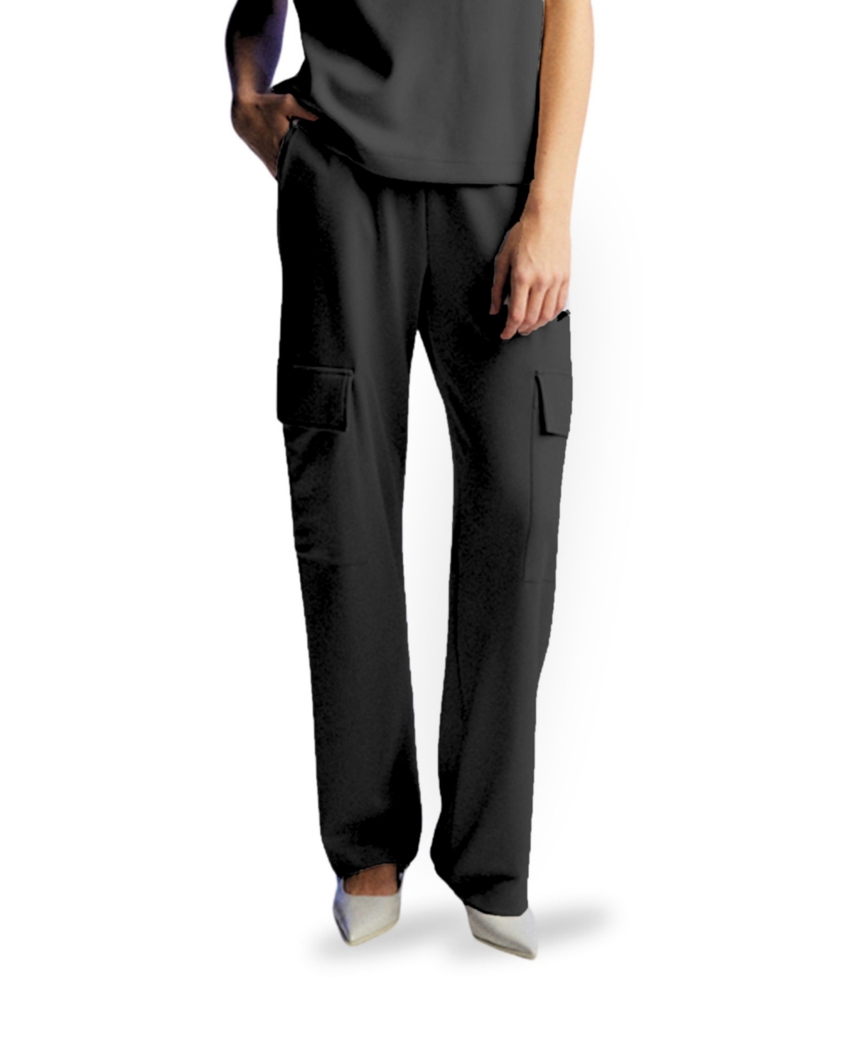 Women's Pants with Pockets - Stone