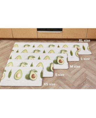Double-Sided Two Design (Gray Herringbone, Avocado) Anti-Fatigue Padded Mat, XL