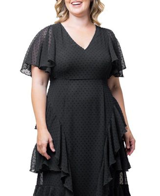 Plus size Women's Tour de Flounce Evening Gown