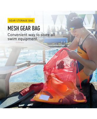 Mesh Gear Bag - Mesh Swim Bag for Swim Gear and Accessories - Pool Bag to Hold Goggles, Swim Fins, and Snorkels
