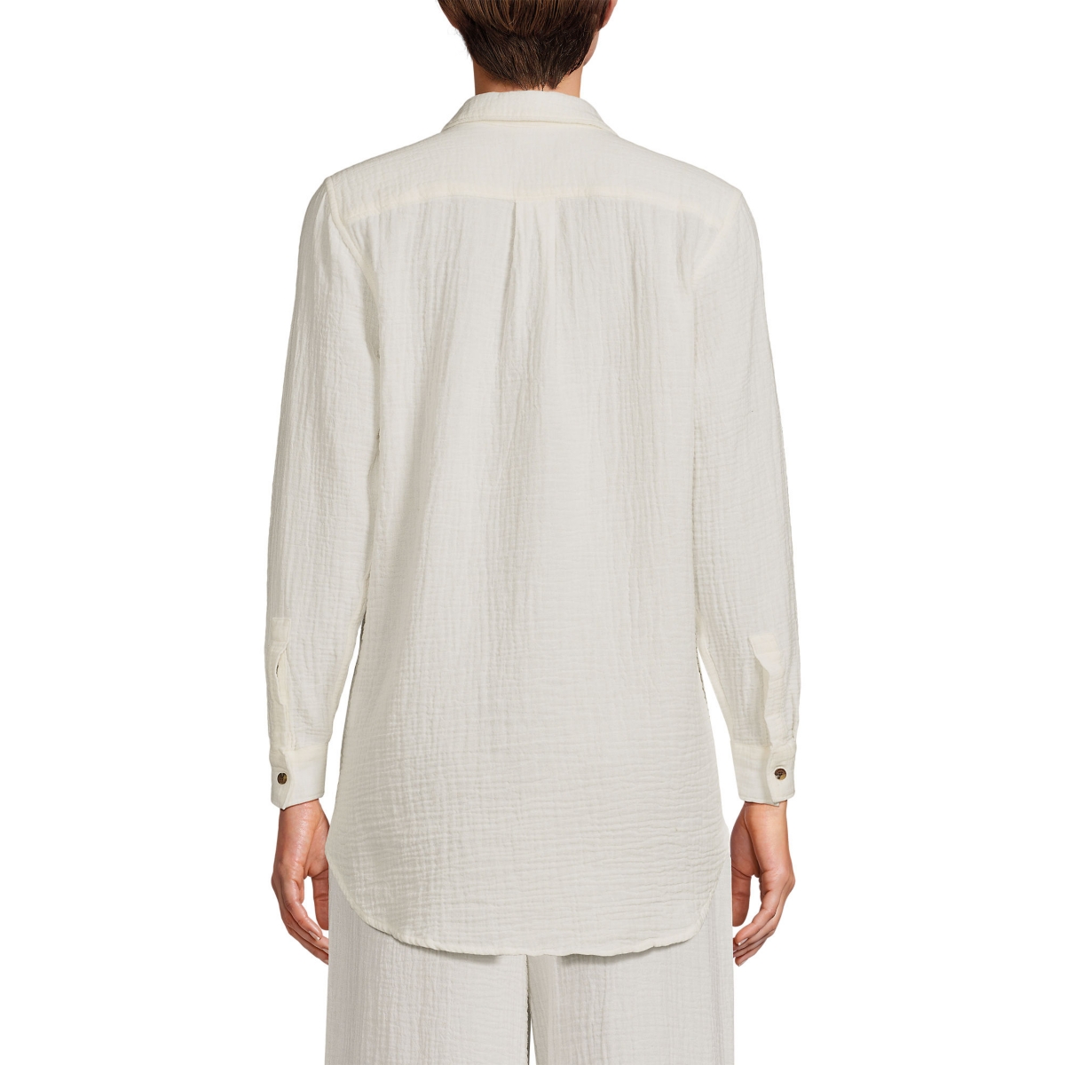 Lands' End Women's Gauze Tunic Top