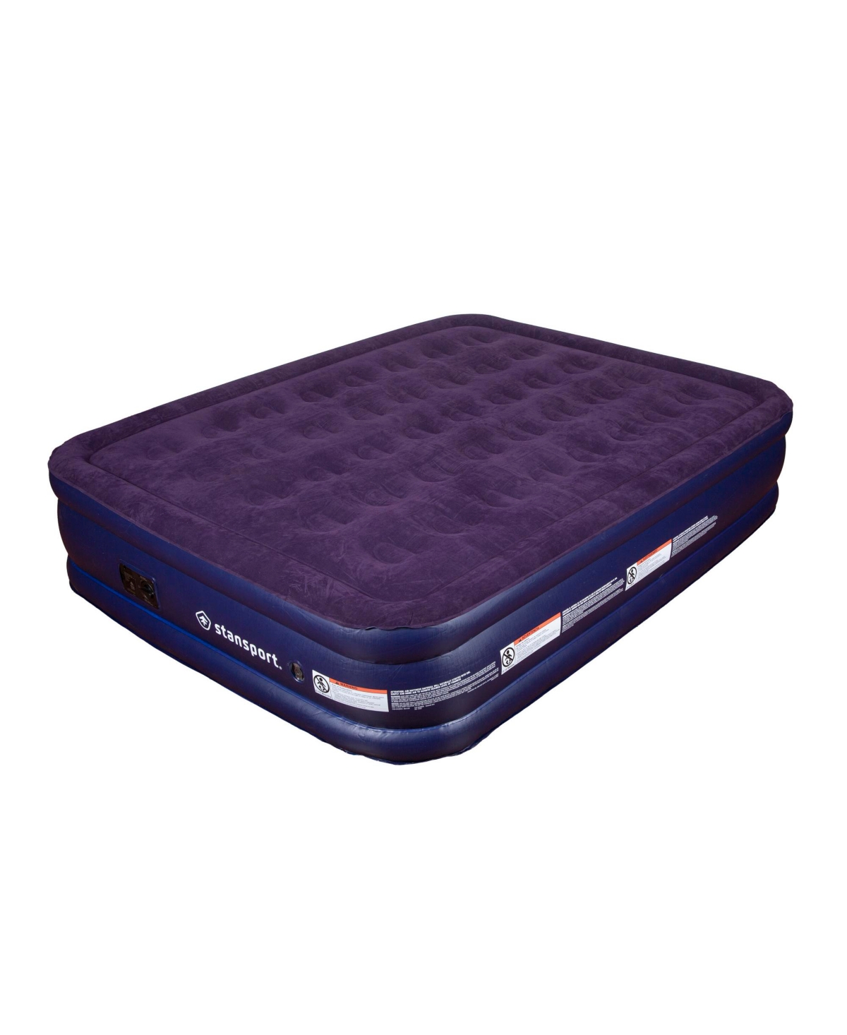 Deluxe Air Bed Double High - Blue