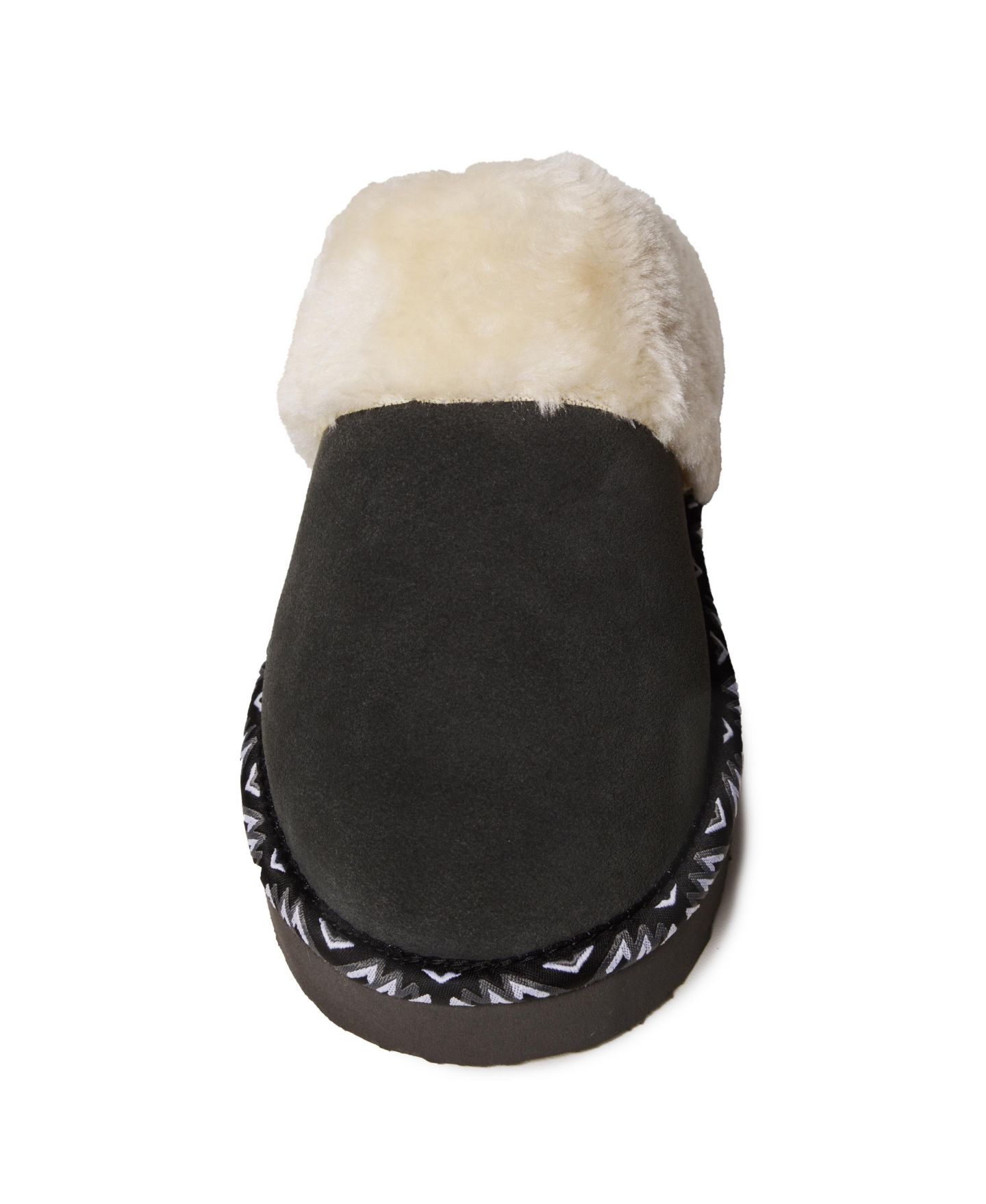Женские тапочки Minnetonka Cerise Plush Slippers, цвет: Угольный — фото 2