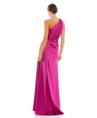 Women's Ieena Draped One Shoulder Satin Gown