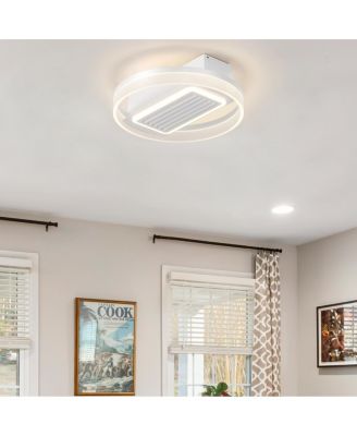 Bladeless Fan Lamp With Lights Dimmable LED