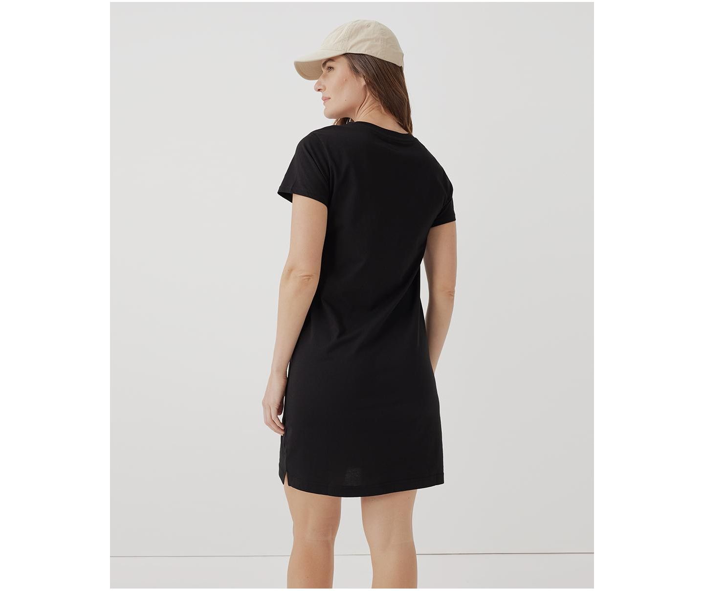 Женское платье Pact Organic Cotton Softspun Tee, цвет: Чёрный — фото 2
