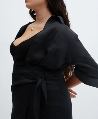 Women's Bow Linen Skirt