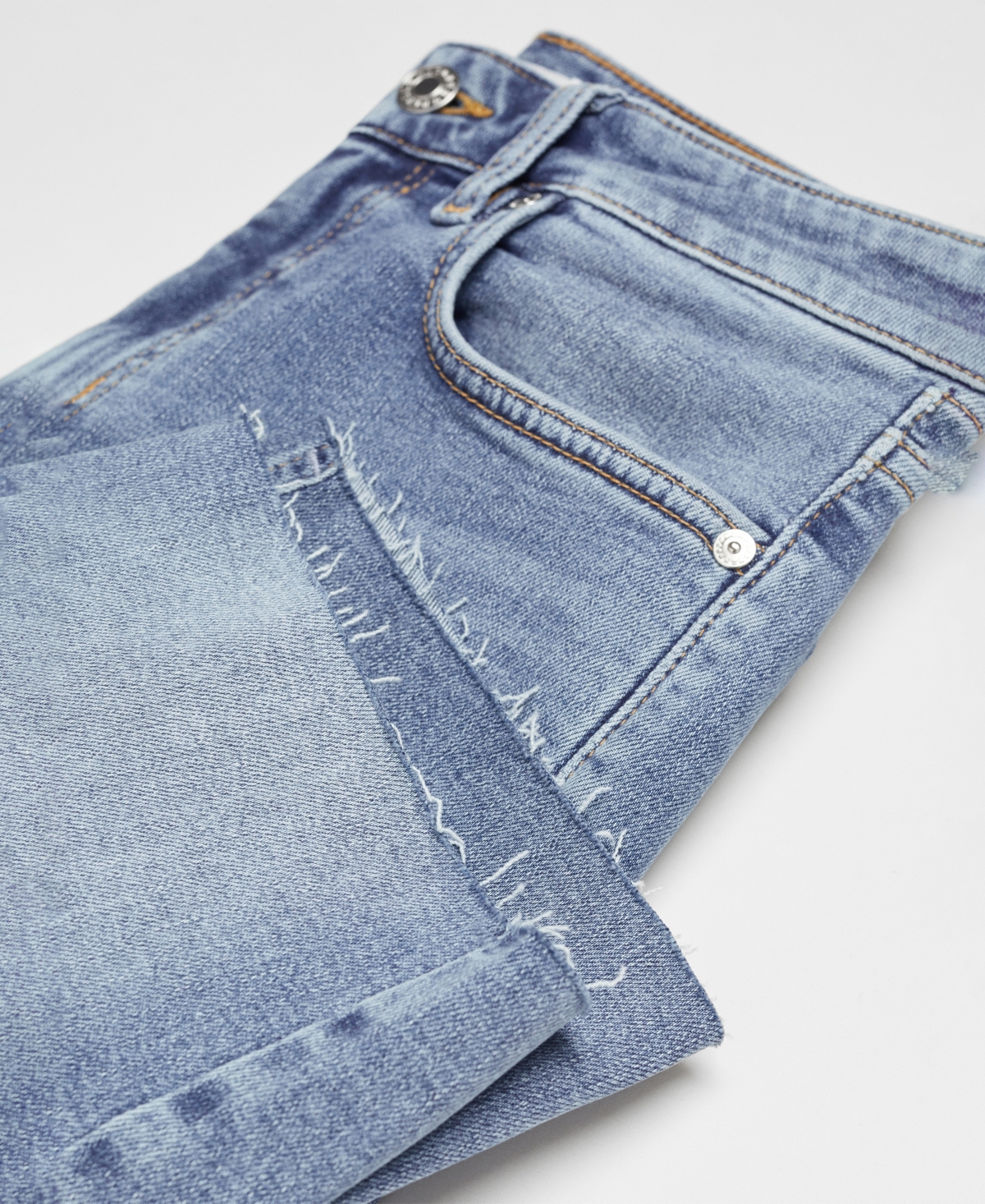 Mango Women's Capri Denim Bermuda Shorts