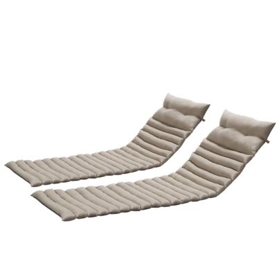 Streamdale Outdoor Lounge Chair Cushion Set - KHAKI