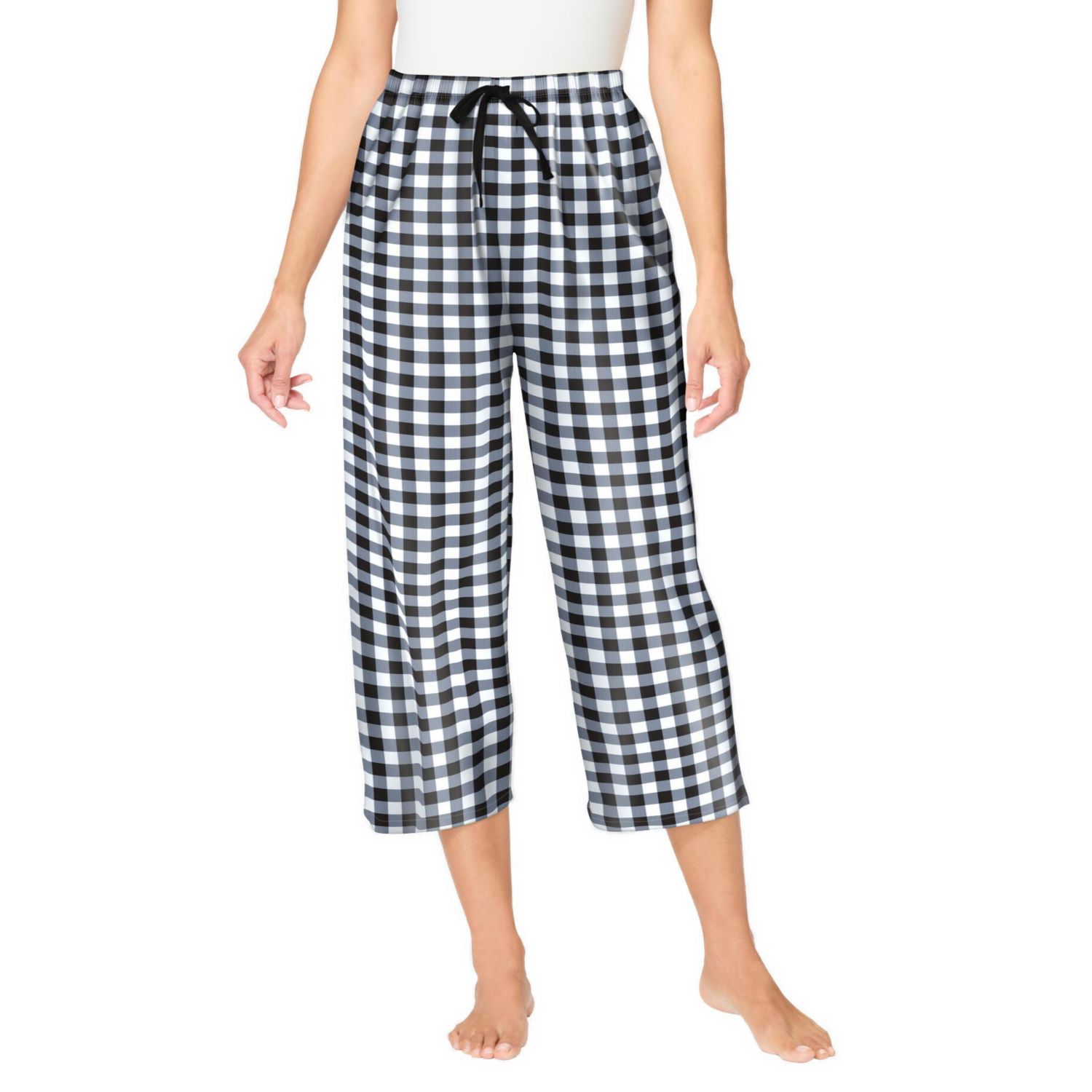 Plus Size Dreams and Co. Woven Sleep Capri Pant
